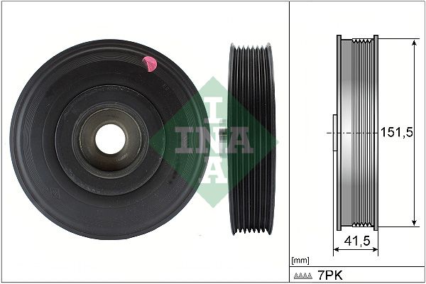 WILMINK GROUP Ременный шкив, коленчатый вал WG1254403